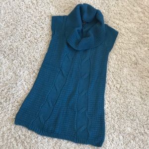 Express Teal Sweater Dress Tunic